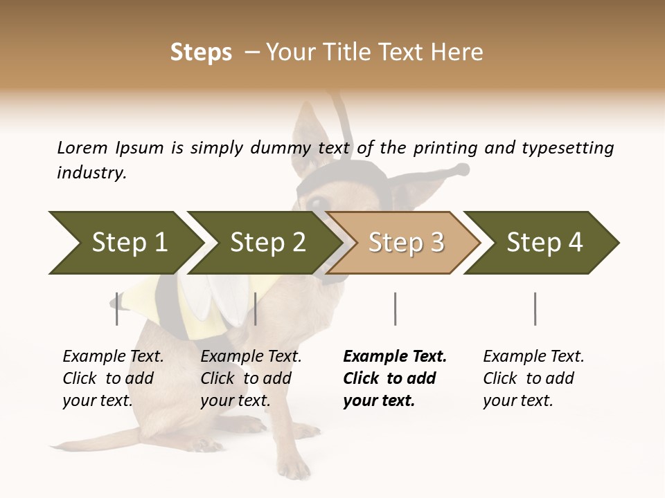 Chihuahua In A Bee Costume PowerPoint Template