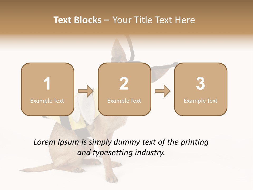 Chihuahua In A Bee Costume PowerPoint Template