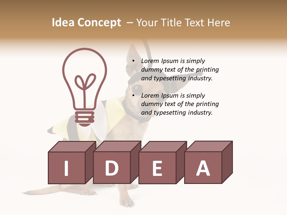 Chihuahua In A Bee Costume PowerPoint Template