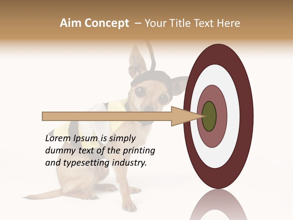 Chihuahua In A Bee Costume PowerPoint Template