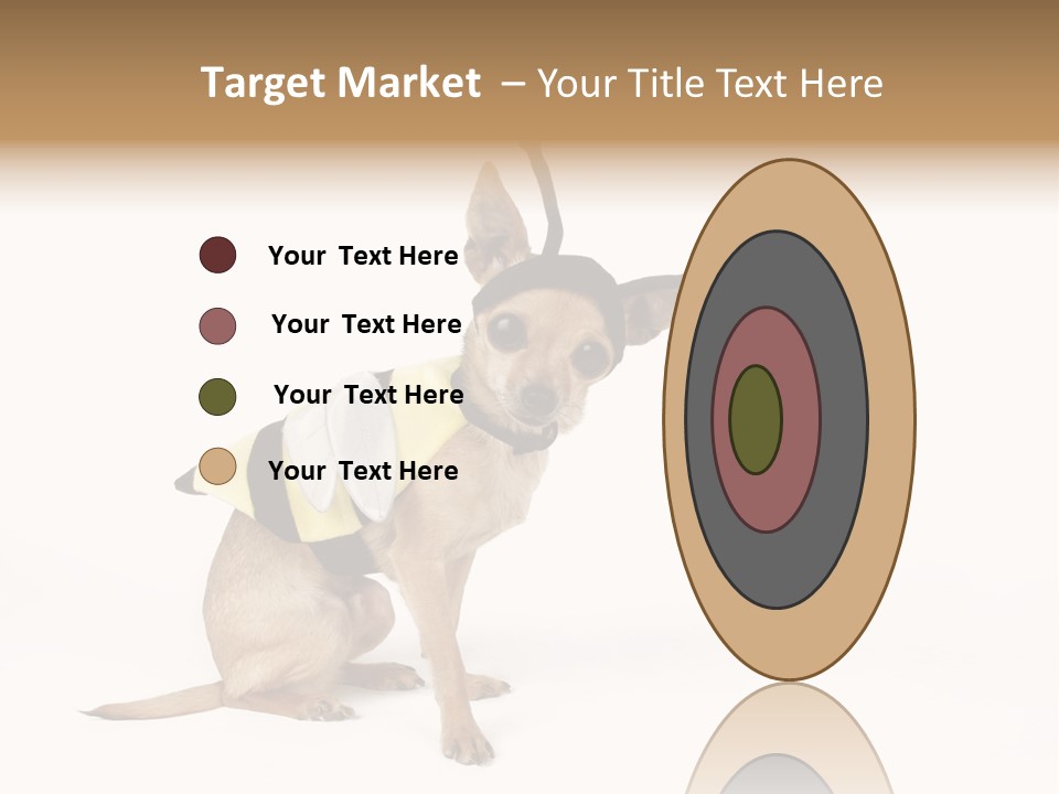 Chihuahua In A Bee Costume PowerPoint Template