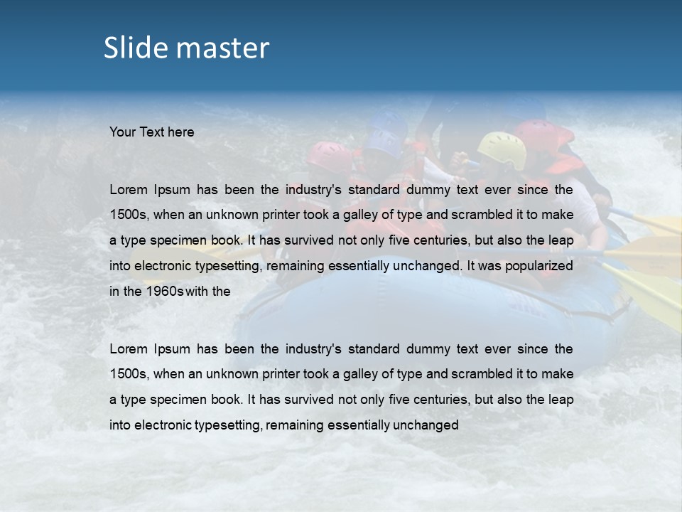 White Water Rafting 2 PowerPoint Template