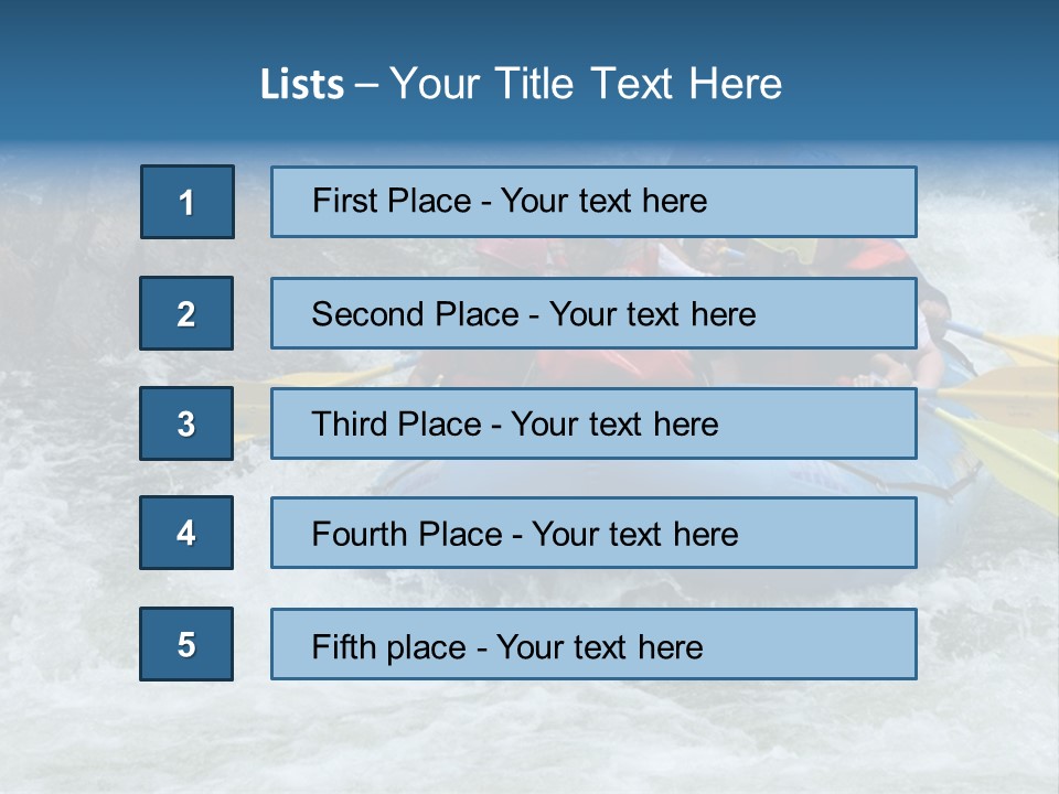White Water Rafting 2 PowerPoint Template