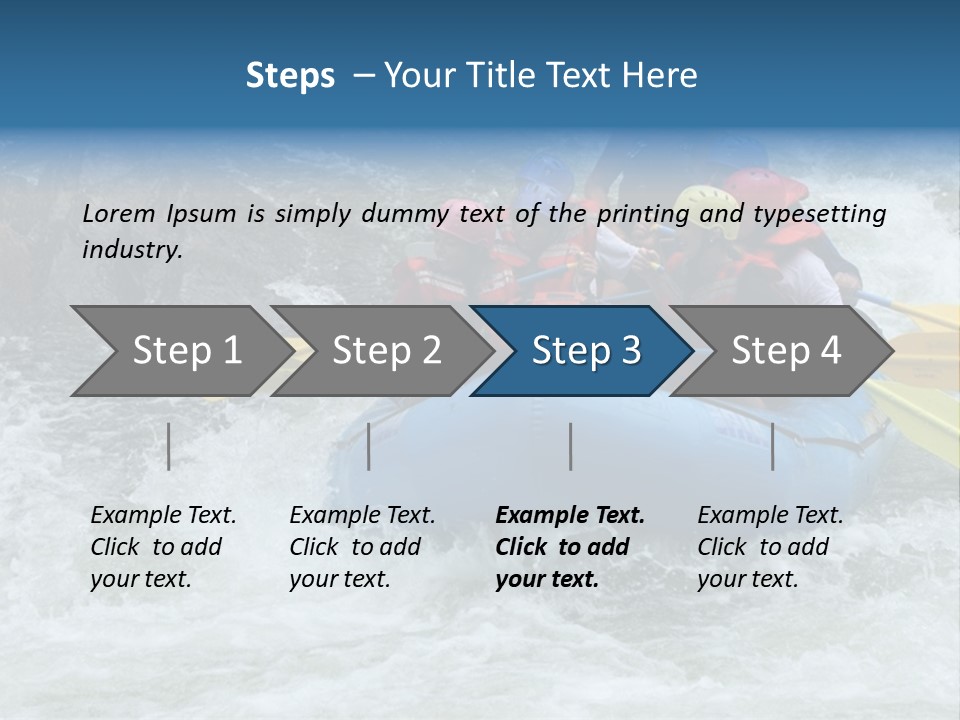 White Water Rafting 2 PowerPoint Template