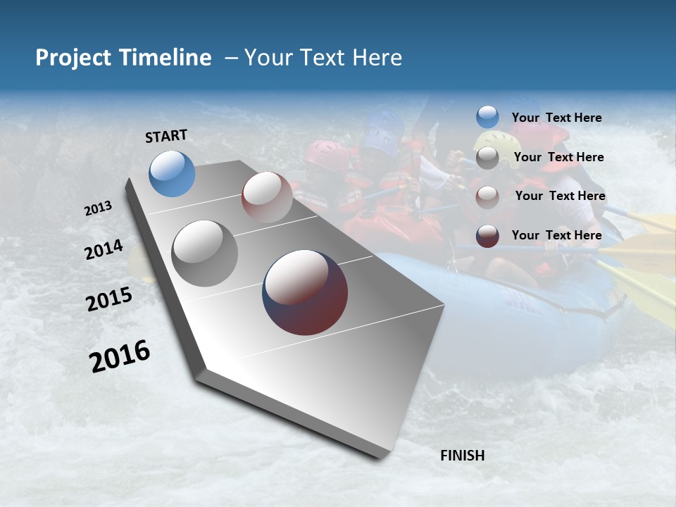 White Water Rafting 2 PowerPoint Template
