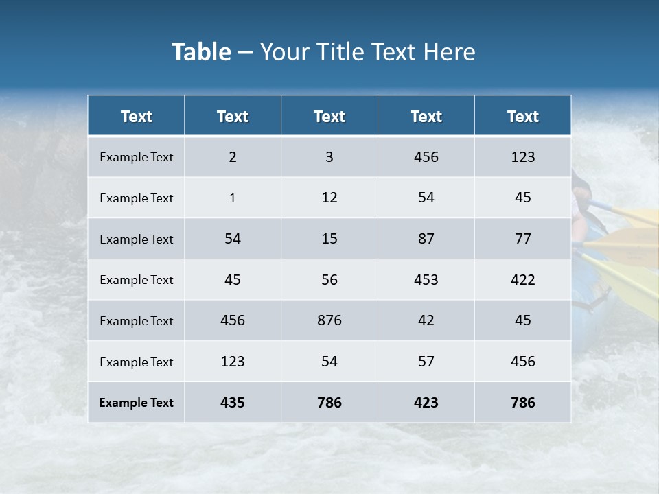 White Water Rafting 2 PowerPoint Template