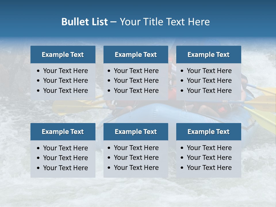 White Water Rafting 2 PowerPoint Template