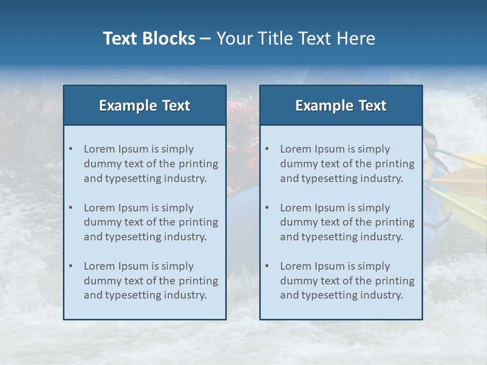 White Water Rafting 2 PowerPoint Template