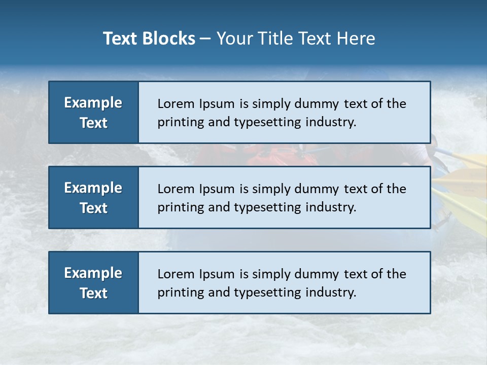 White Water Rafting 2 PowerPoint Template