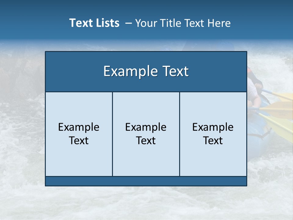 White Water Rafting 2 PowerPoint Template