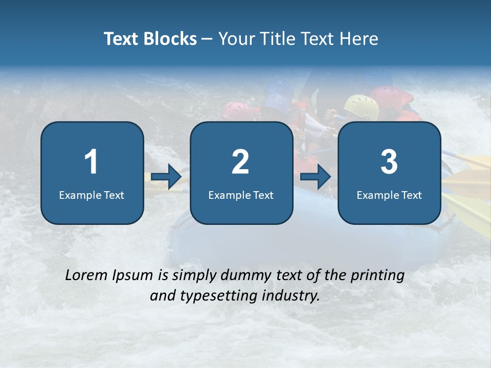 White Water Rafting 2 PowerPoint Template