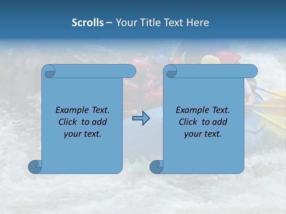 White Water Rafting 2 PowerPoint Template