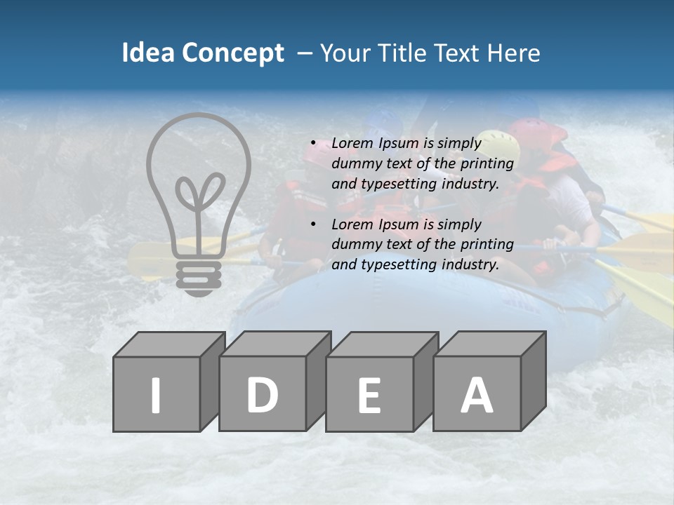 White Water Rafting 2 PowerPoint Template