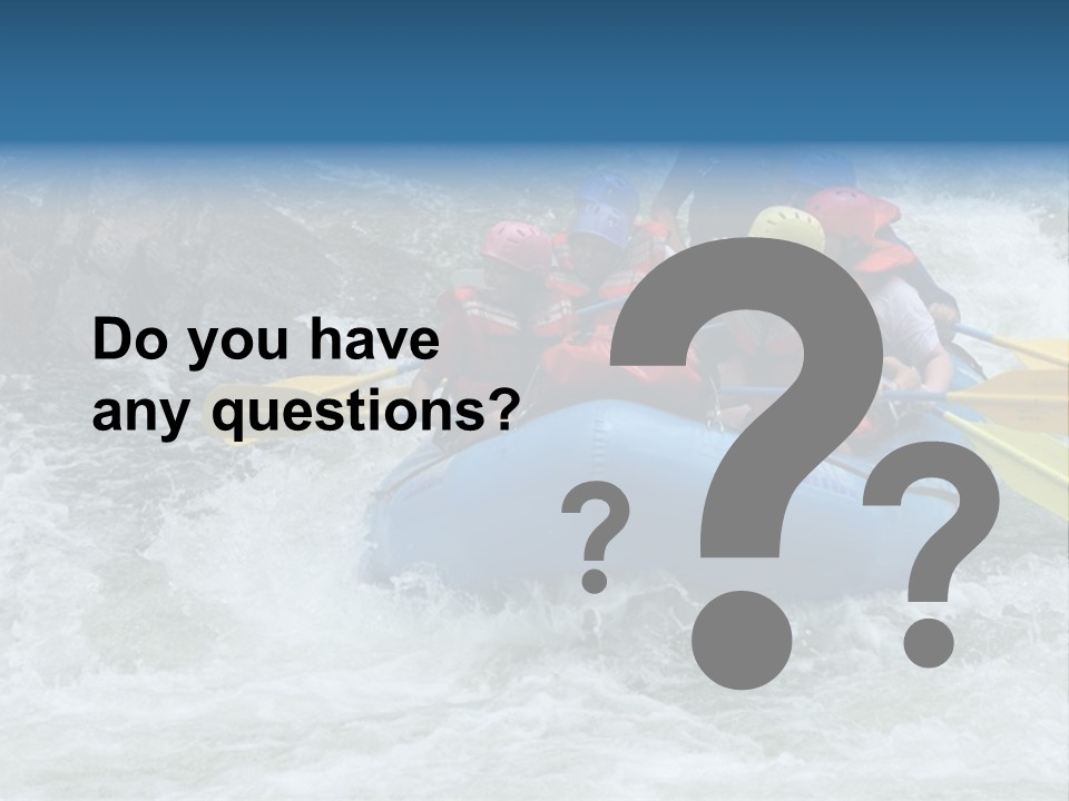 White Water Rafting 2 PowerPoint Template