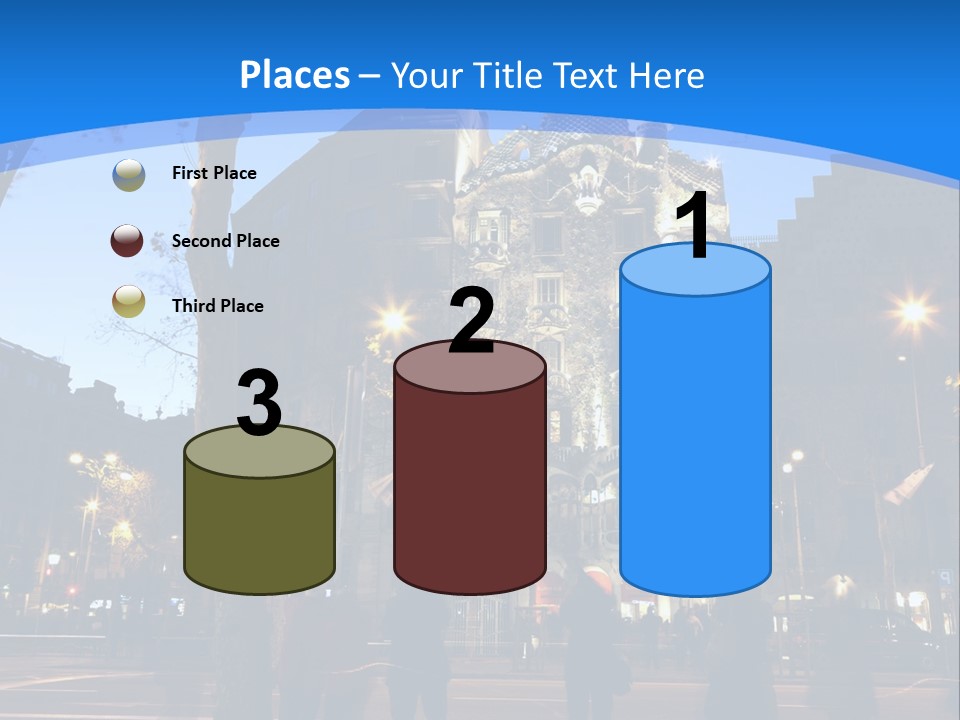 A Lineup Of New Cars At A Dealership. (Shot With Minimum Depth Of Field. Focus Is On The Third Vehicle From The Front.) PowerPoint Template