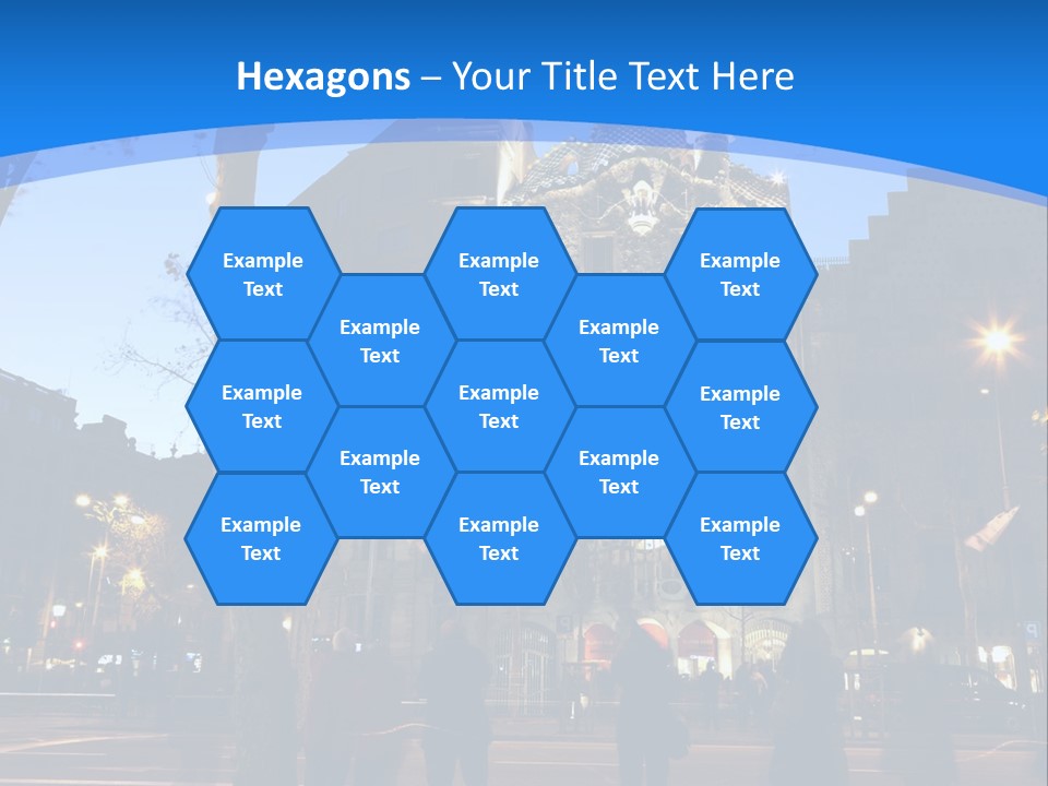 A Lineup Of New Cars At A Dealership. (Shot With Minimum Depth Of Field. Focus Is On The Third Vehicle From The Front.) PowerPoint Template
