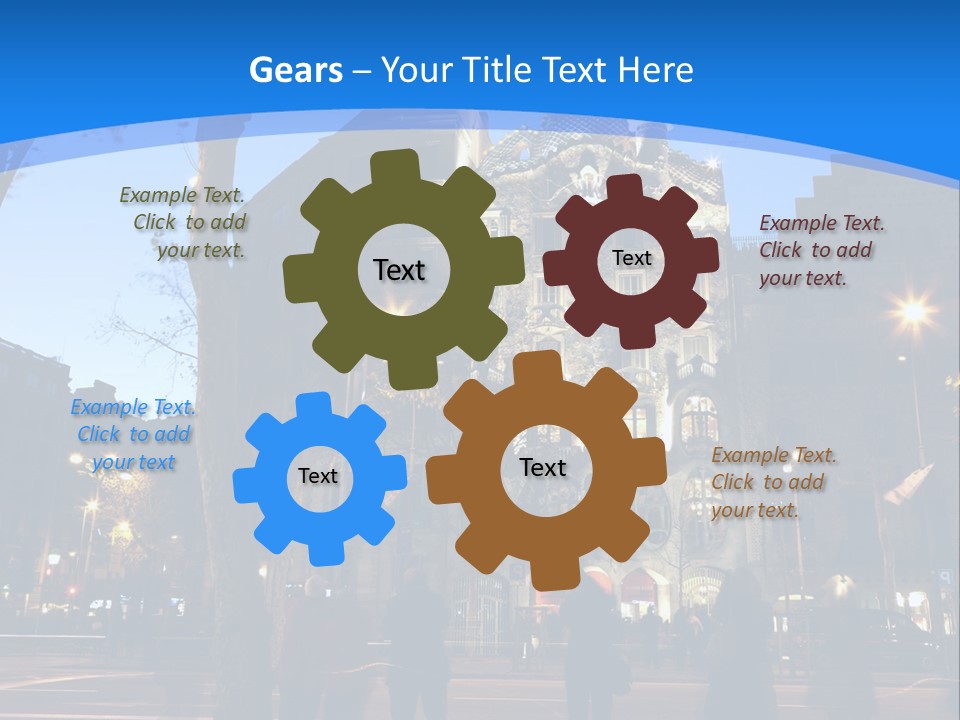A Lineup Of New Cars At A Dealership. (Shot With Minimum Depth Of Field. Focus Is On The Third Vehicle From The Front.) PowerPoint Template