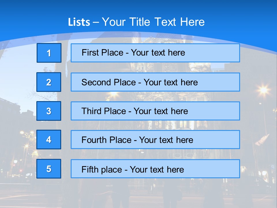 A Lineup Of New Cars At A Dealership. (Shot With Minimum Depth Of Field. Focus Is On The Third Vehicle From The Front.) PowerPoint Template