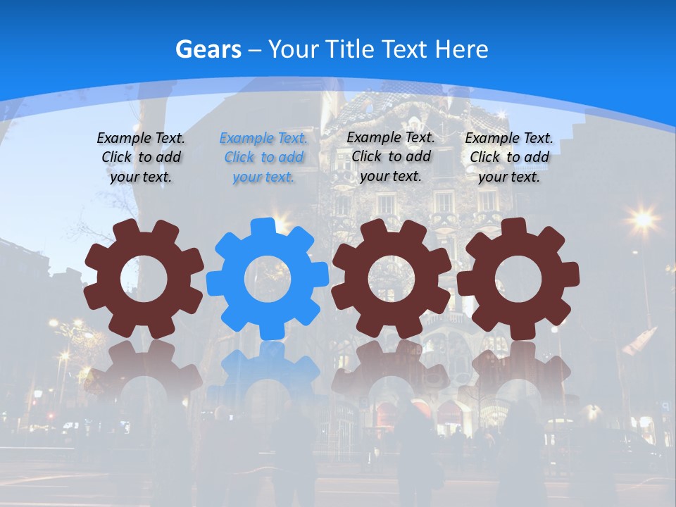 A Lineup Of New Cars At A Dealership. (Shot With Minimum Depth Of Field. Focus Is On The Third Vehicle From The Front.) PowerPoint Template