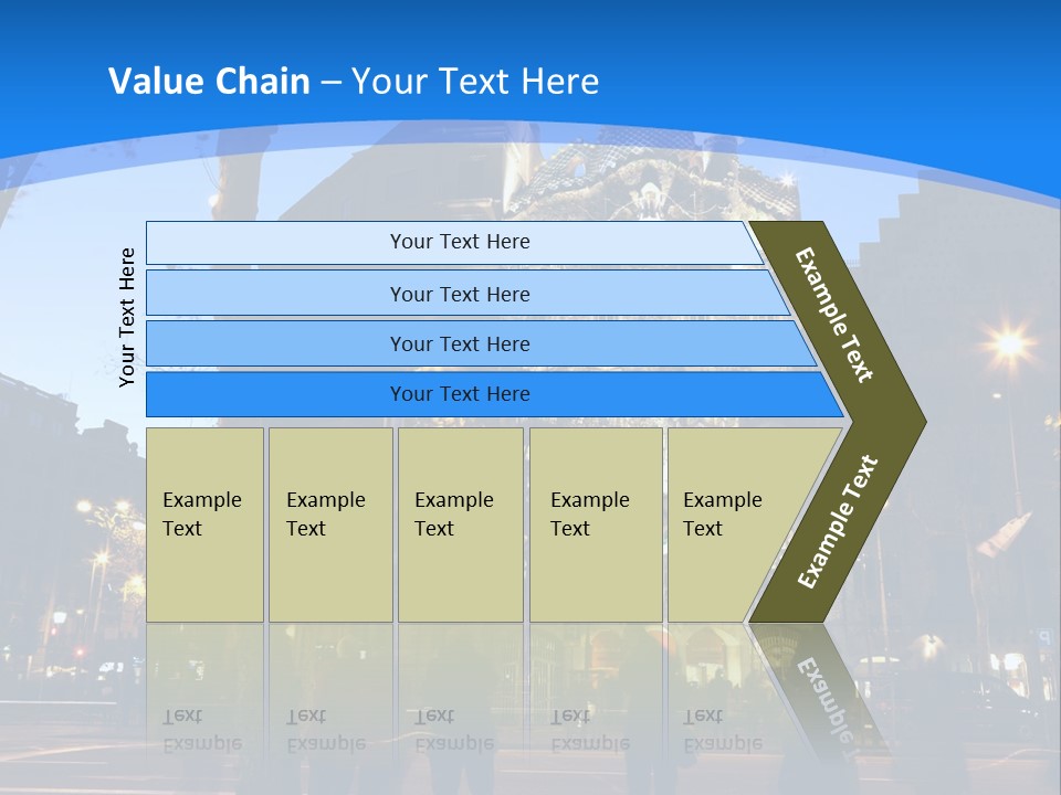 A Lineup Of New Cars At A Dealership. (Shot With Minimum Depth Of Field. Focus Is On The Third Vehicle From The Front.) PowerPoint Template