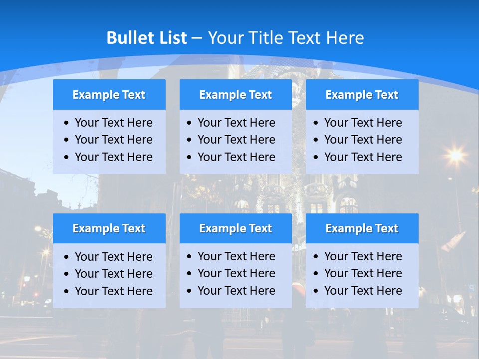 A Lineup Of New Cars At A Dealership. (Shot With Minimum Depth Of Field. Focus Is On The Third Vehicle From The Front.) PowerPoint Template