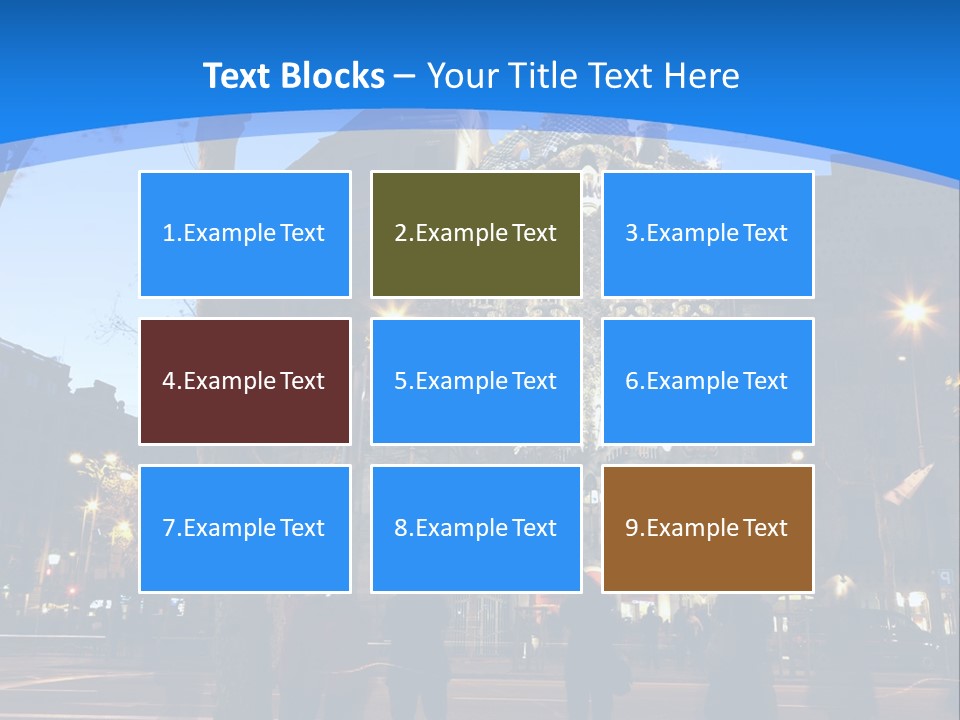 A Lineup Of New Cars At A Dealership. (Shot With Minimum Depth Of Field. Focus Is On The Third Vehicle From The Front.) PowerPoint Template