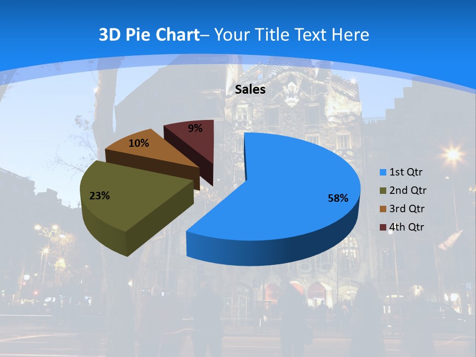 A Lineup Of New Cars At A Dealership. (Shot With Minimum Depth Of Field. Focus Is On The Third Vehicle From The Front.) PowerPoint Template