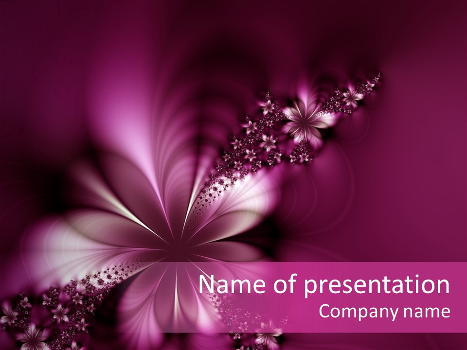 Amazing Flower PowerPoint Template