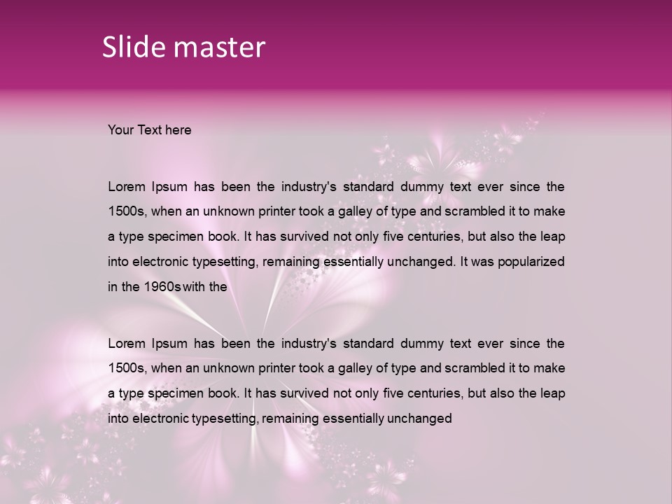 Amazing Flower PowerPoint Template