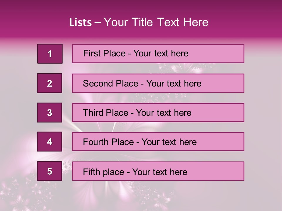 Amazing Flower PowerPoint Template