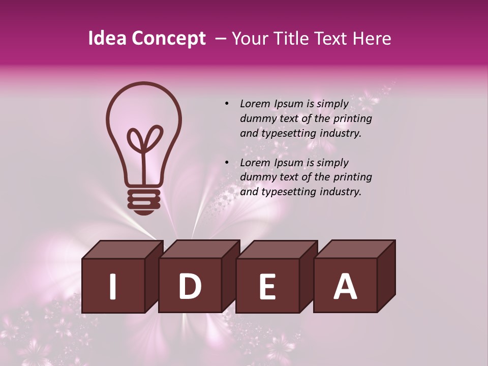 Amazing Flower PowerPoint Template