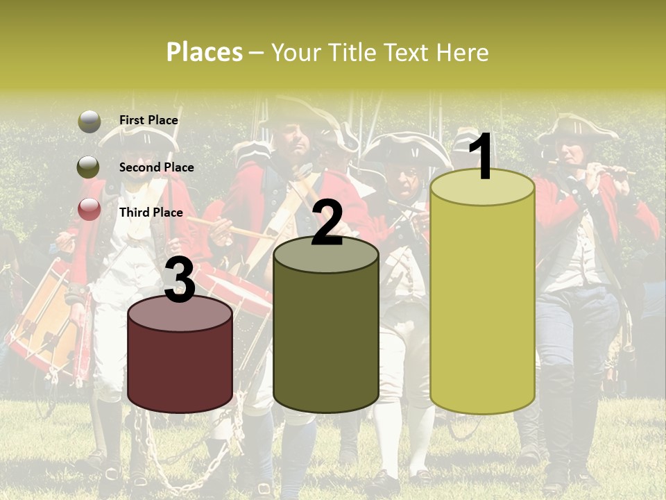 Actors Performing At The Annual Battle Of Monmouth Reenactment Located At Monmouth Battlefield State Park Every June In Manalapan New Jersey. PowerPoint Template