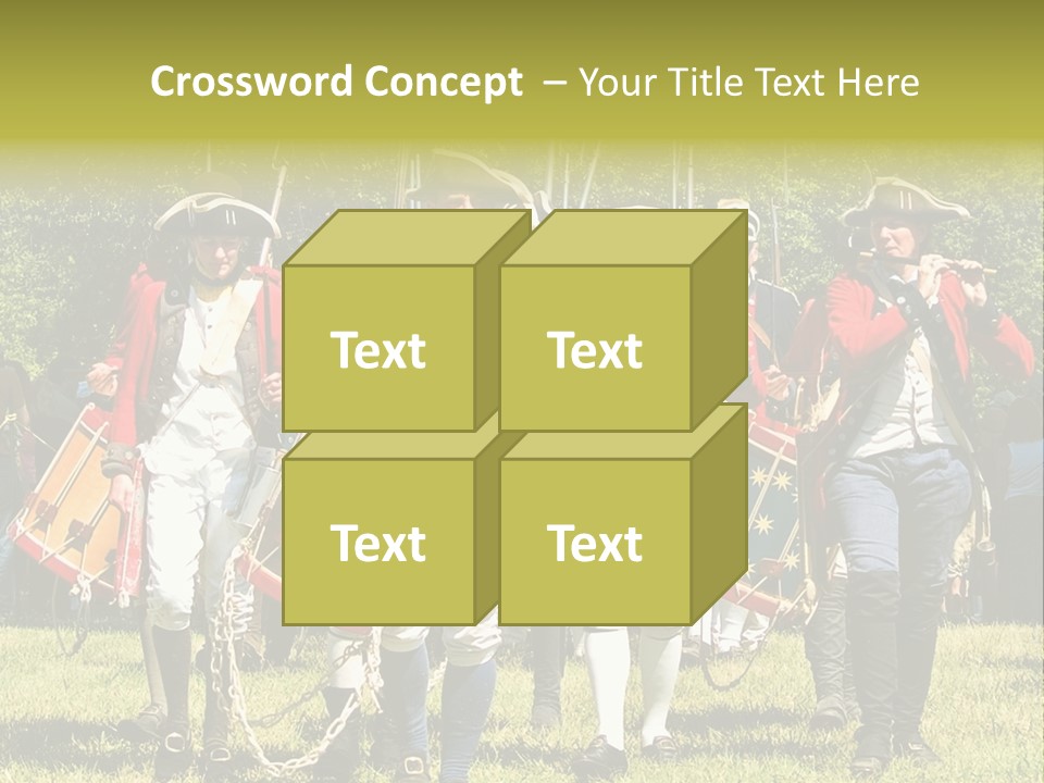 Actors Performing At The Annual Battle Of Monmouth Reenactment Located At Monmouth Battlefield State Park Every June In Manalapan New Jersey. PowerPoint Template