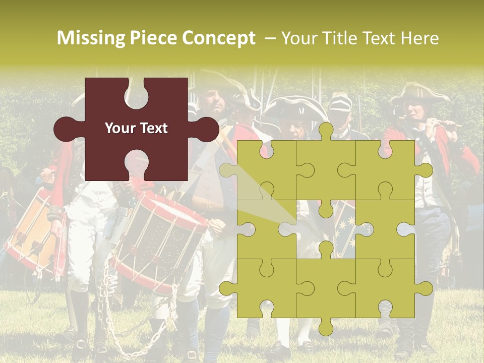 Actors Performing At The Annual Battle Of Monmouth Reenactment Located At Monmouth Battlefield State Park Every June In Manalapan New Jersey. PowerPoint Template