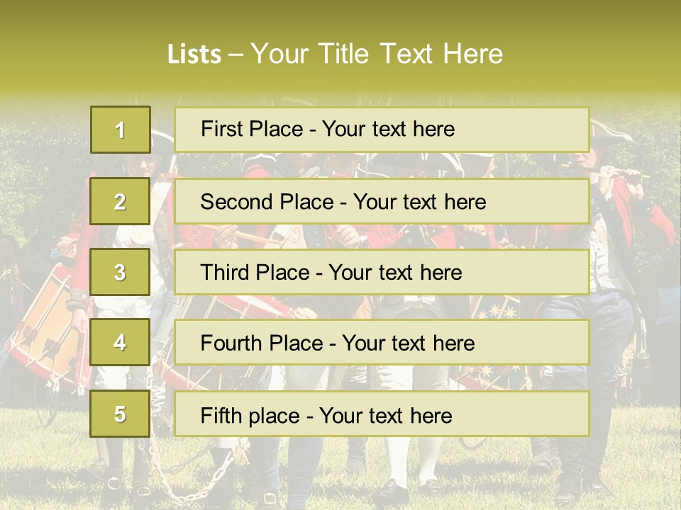 Actors Performing At The Annual Battle Of Monmouth Reenactment Located At Monmouth Battlefield State Park Every June In Manalapan New Jersey. PowerPoint Template