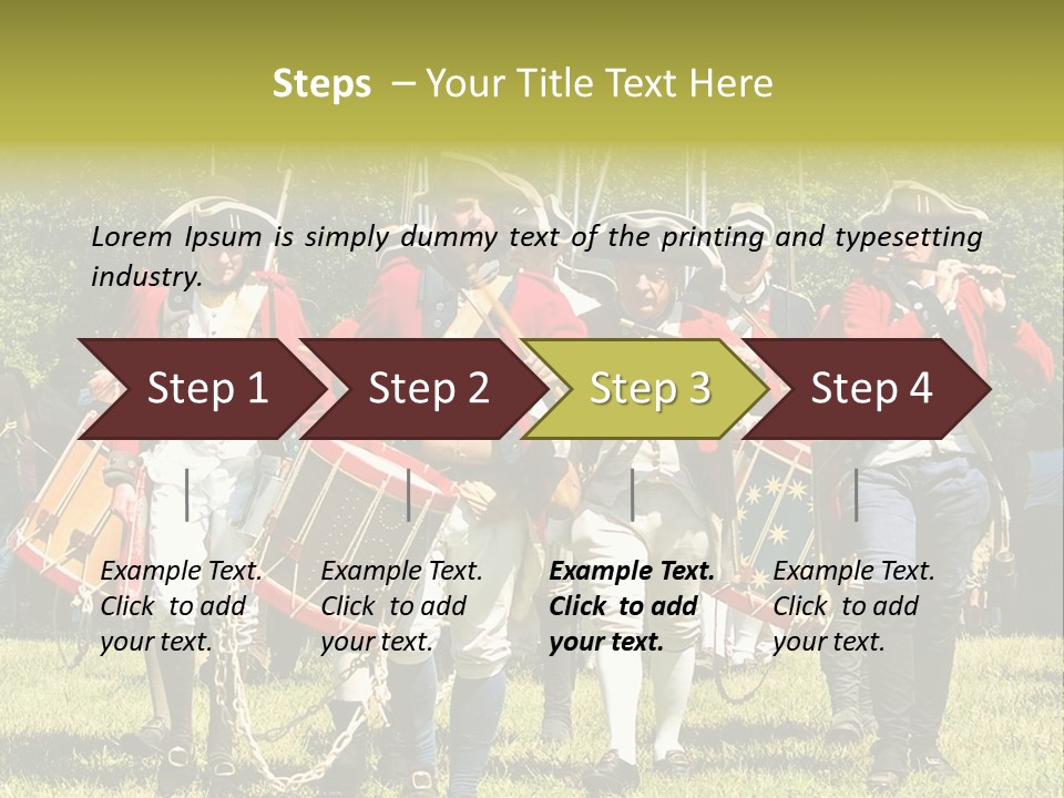 Actors Performing At The Annual Battle Of Monmouth Reenactment Located At Monmouth Battlefield State Park Every June In Manalapan New Jersey. PowerPoint Template