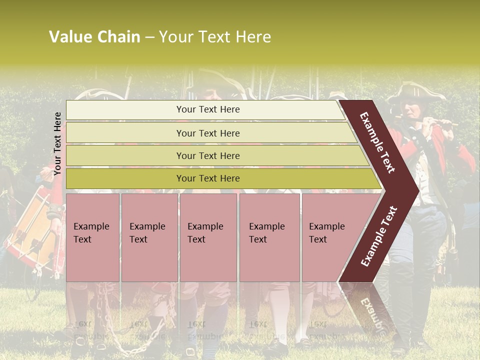 Actors Performing At The Annual Battle Of Monmouth Reenactment Located At Monmouth Battlefield State Park Every June In Manalapan New Jersey. PowerPoint Template