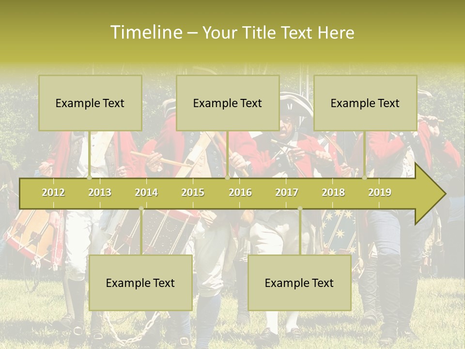 Actors Performing At The Annual Battle Of Monmouth Reenactment Located At Monmouth Battlefield State Park Every June In Manalapan New Jersey. PowerPoint Template