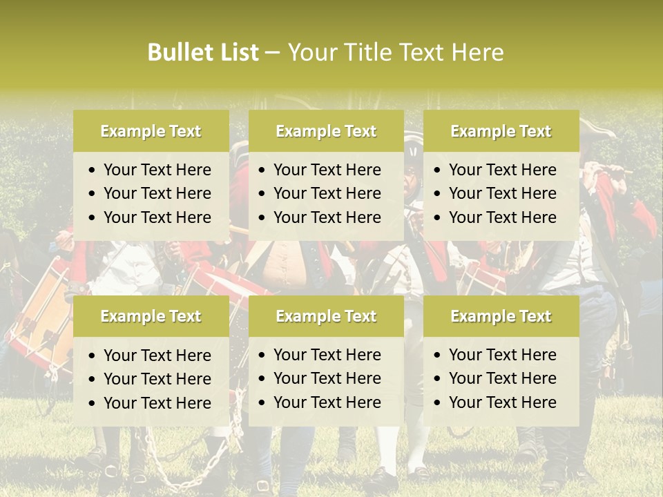 Actors Performing At The Annual Battle Of Monmouth Reenactment Located At Monmouth Battlefield State Park Every June In Manalapan New Jersey. PowerPoint Template