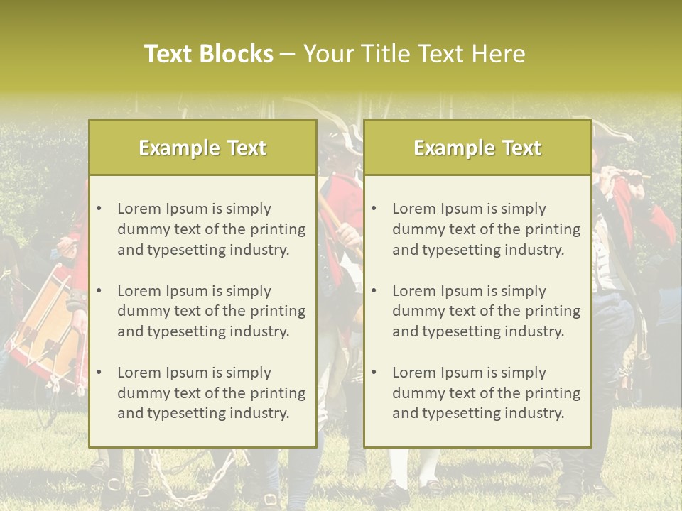 Actors Performing At The Annual Battle Of Monmouth Reenactment Located At Monmouth Battlefield State Park Every June In Manalapan New Jersey. PowerPoint Template