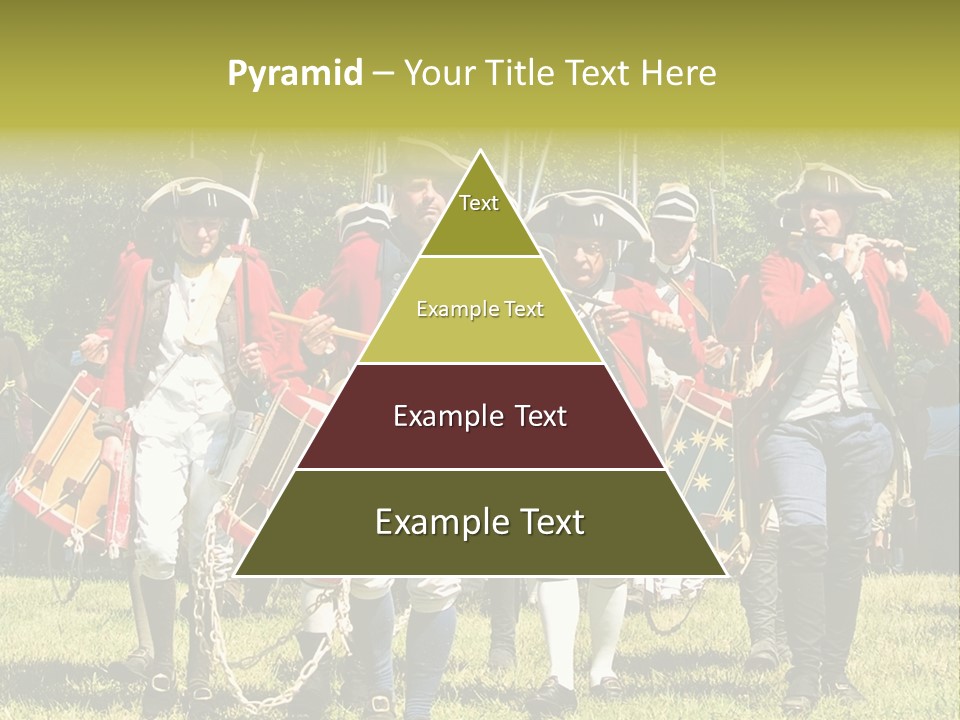 Actors Performing At The Annual Battle Of Monmouth Reenactment Located At Monmouth Battlefield State Park Every June In Manalapan New Jersey. PowerPoint Template