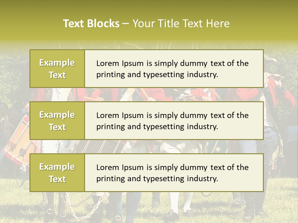 Actors Performing At The Annual Battle Of Monmouth Reenactment Located At Monmouth Battlefield State Park Every June In Manalapan New Jersey. PowerPoint Template