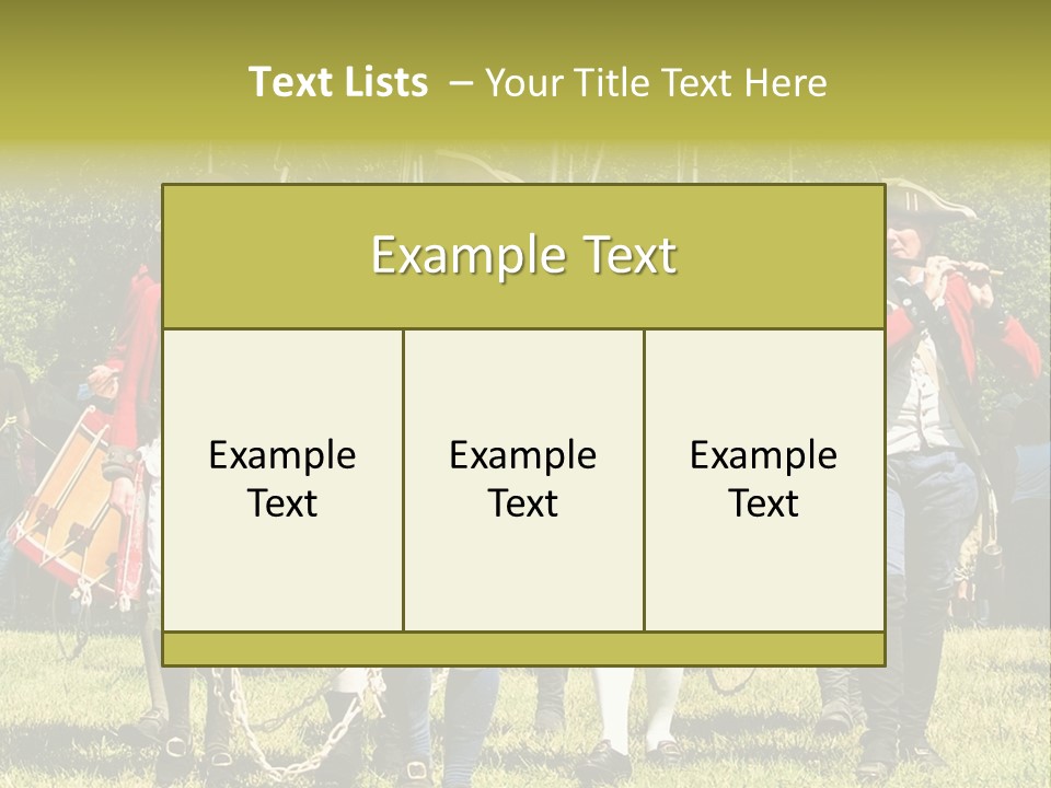 Actors Performing At The Annual Battle Of Monmouth Reenactment Located At Monmouth Battlefield State Park Every June In Manalapan New Jersey. PowerPoint Template
