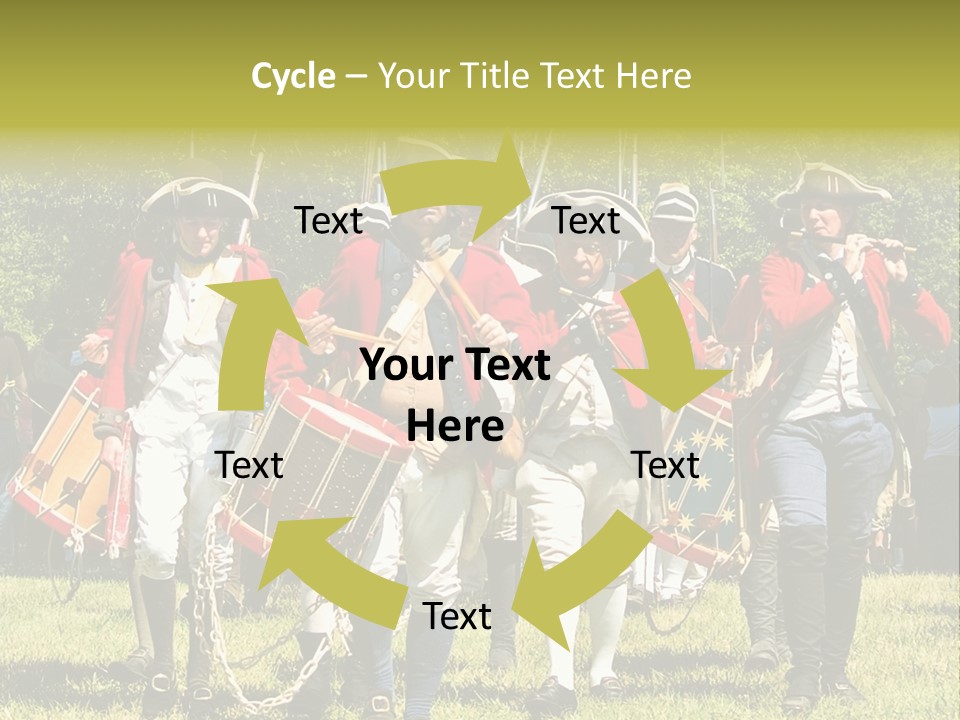 Actors Performing At The Annual Battle Of Monmouth Reenactment Located At Monmouth Battlefield State Park Every June In Manalapan New Jersey. PowerPoint Template