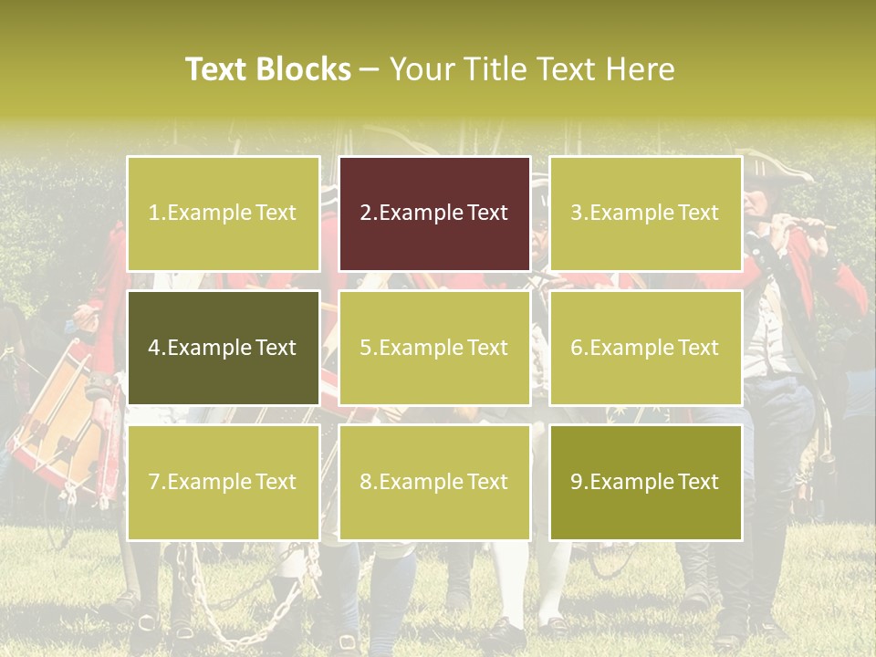 Actors Performing At The Annual Battle Of Monmouth Reenactment Located At Monmouth Battlefield State Park Every June In Manalapan New Jersey. PowerPoint Template