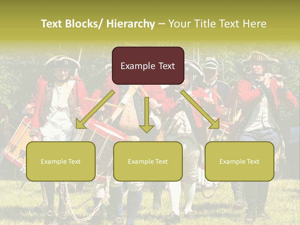 Actors Performing At The Annual Battle Of Monmouth Reenactment Located At Monmouth Battlefield State Park Every June In Manalapan New Jersey. PowerPoint Template