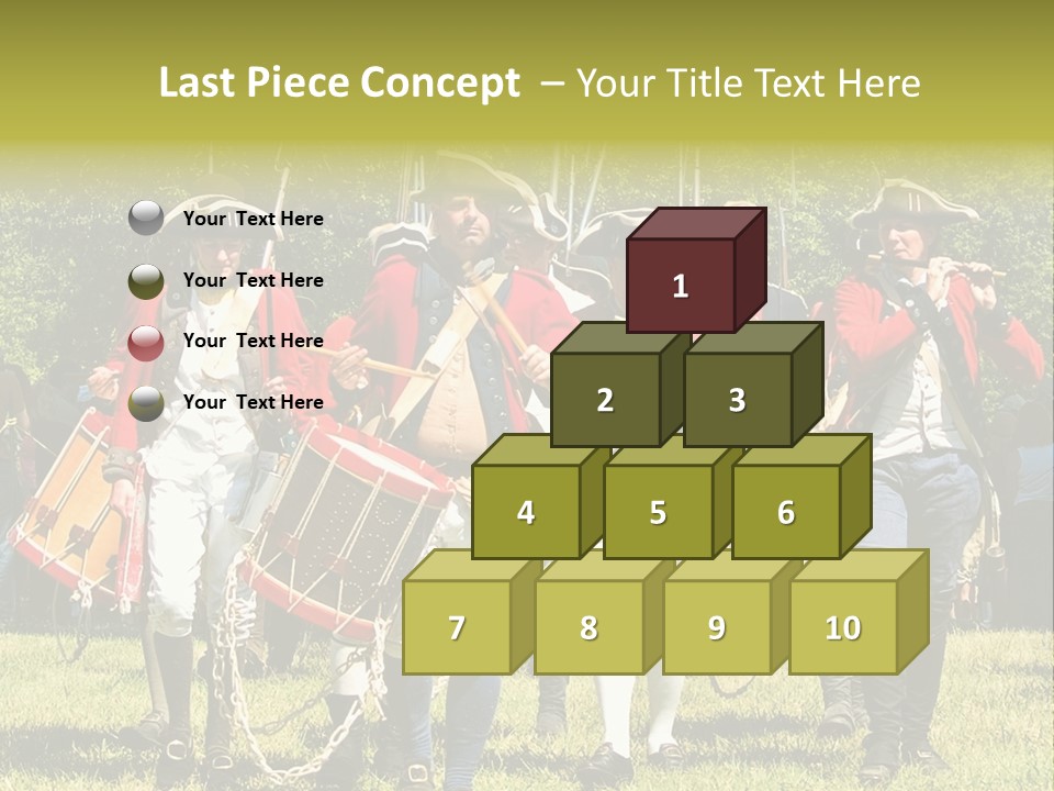 Actors Performing At The Annual Battle Of Monmouth Reenactment Located At Monmouth Battlefield State Park Every June In Manalapan New Jersey. PowerPoint Template