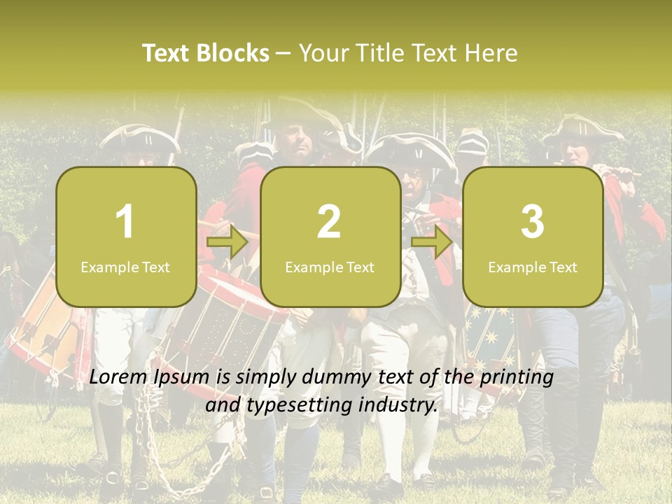 Actors Performing At The Annual Battle Of Monmouth Reenactment Located At Monmouth Battlefield State Park Every June In Manalapan New Jersey. PowerPoint Template