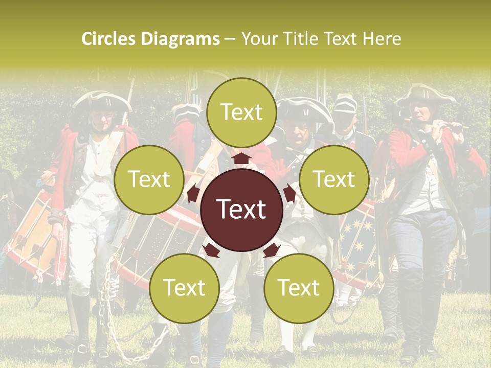 Actors Performing At The Annual Battle Of Monmouth Reenactment Located At Monmouth Battlefield State Park Every June In Manalapan New Jersey. PowerPoint Template