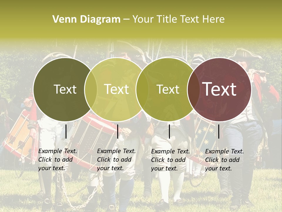 Actors Performing At The Annual Battle Of Monmouth Reenactment Located At Monmouth Battlefield State Park Every June In Manalapan New Jersey. PowerPoint Template